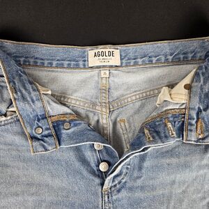 AGOLDE premium denim jeans in a light vintage wash.